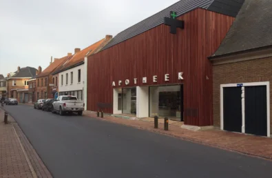 Sectionaalpoort open voeg hout Trudoor 1