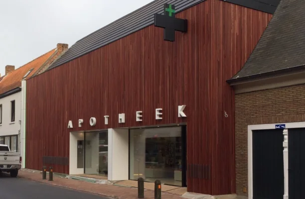 Sectionaalpoort open voeg hout Trudoor 1