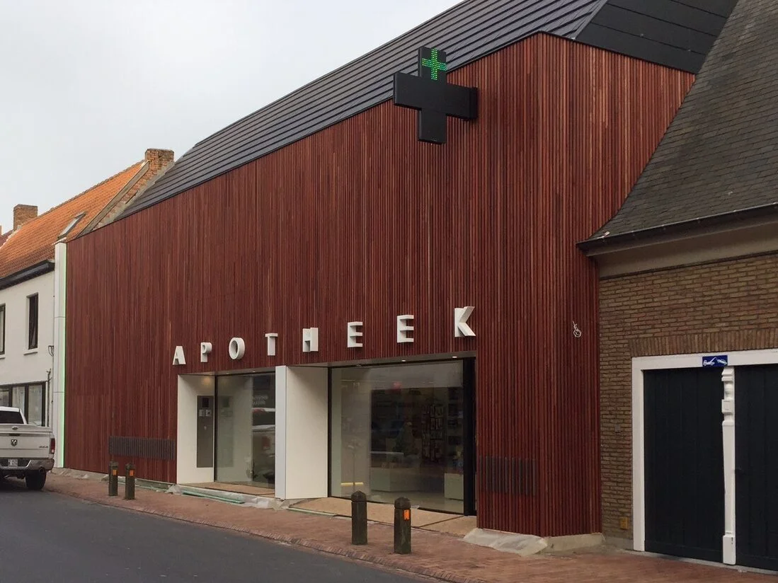 Sectionaalpoort open voeg hout Trudoor 1